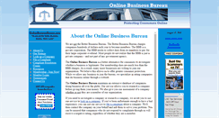 Desktop Screenshot of onlinebusinessbureau.com